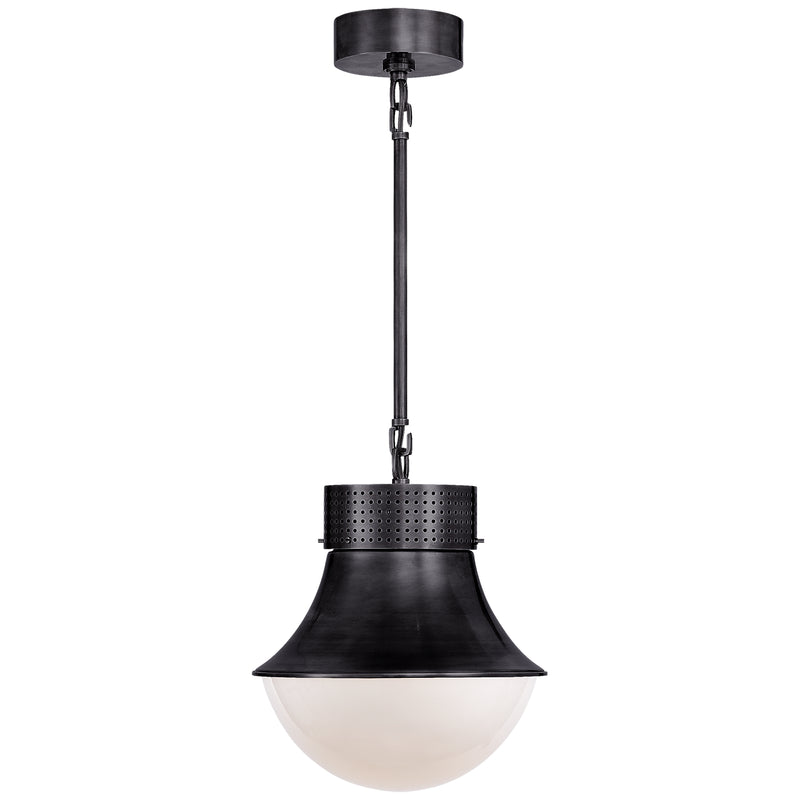 Visual Comfort Signature KW 5221BZ-WG One Light Pendant, Bronze