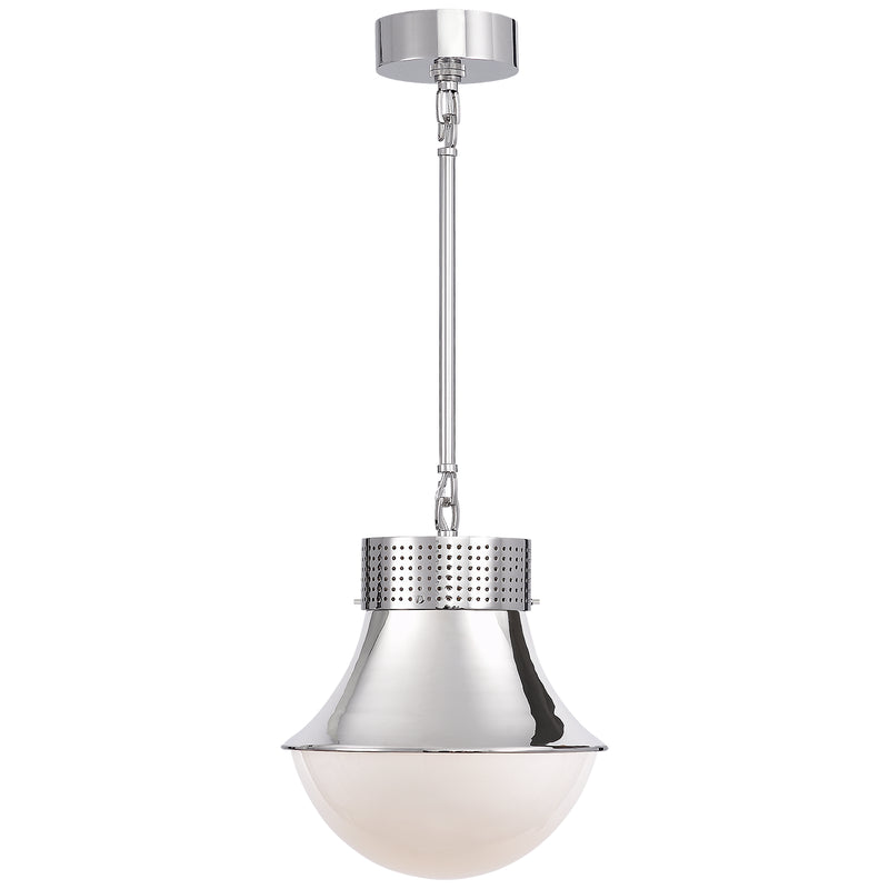 Visual Comfort Signature KW 5221PN-WG One Light Pendant, Polished Nickel