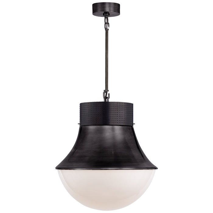 Visual Comfort Signature KW 5223BZ-WG One Light Pendant, Bronze