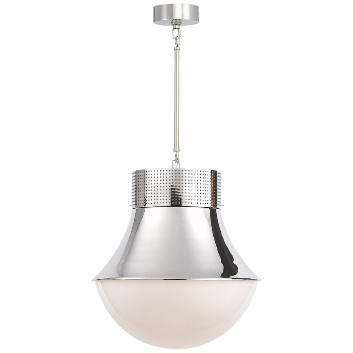 Visual Comfort Signature KW 5223PN-WG One Light Pendant, Polished Nickel