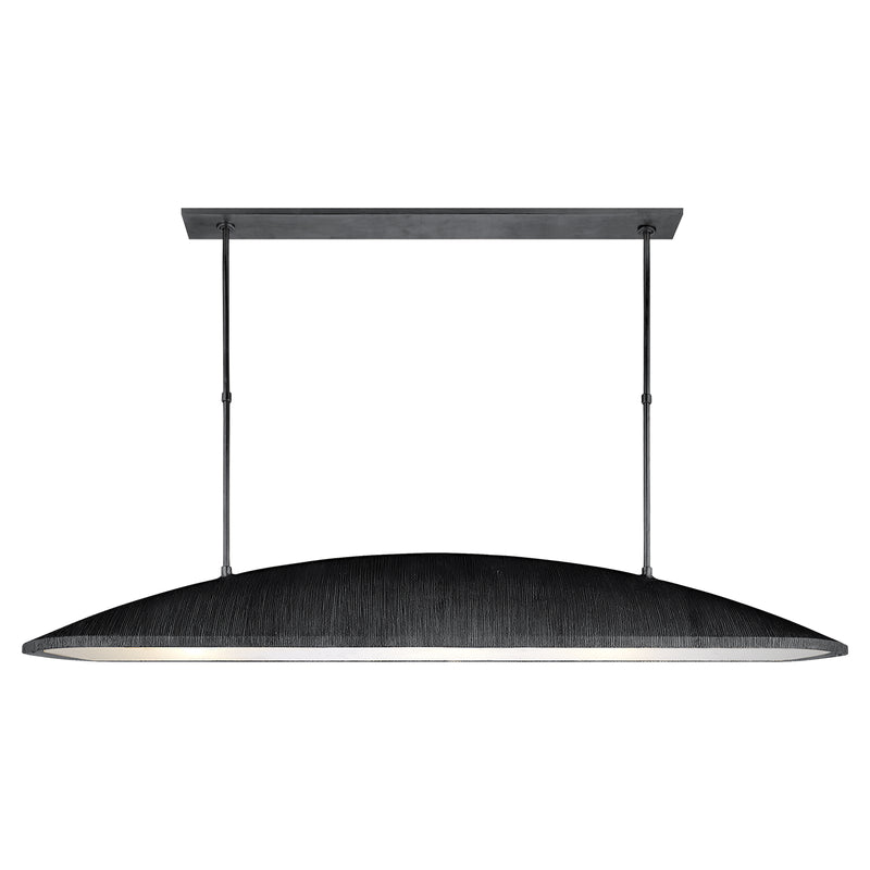 Visual Comfort Signature KW 5550AI-FA LED Linear Chandelier, Aged Iron