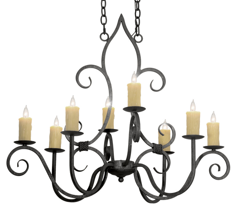 Meyda Tiffany 117288 Eight Light Chandelier, Smoke