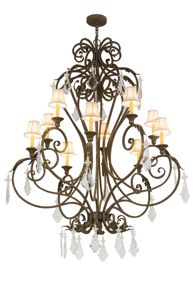 Meyda Tiffany 120429 Ten Light Chandelier, Pompeii Gold