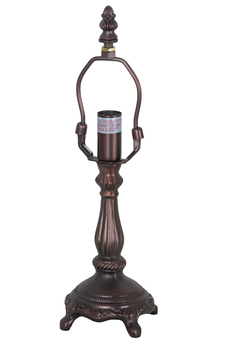 Meyda Tiffany 157986 One Light Table Base, Mahogany Bronze