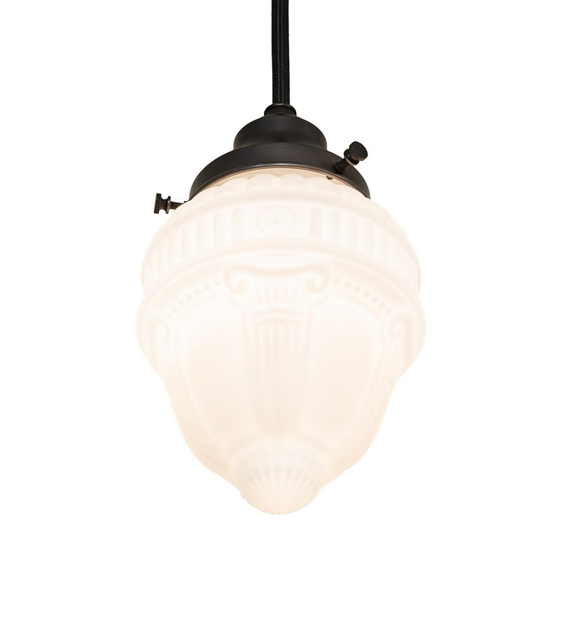 Meyda Tiffany 165489 One Light Pendant, Craftsman Brown