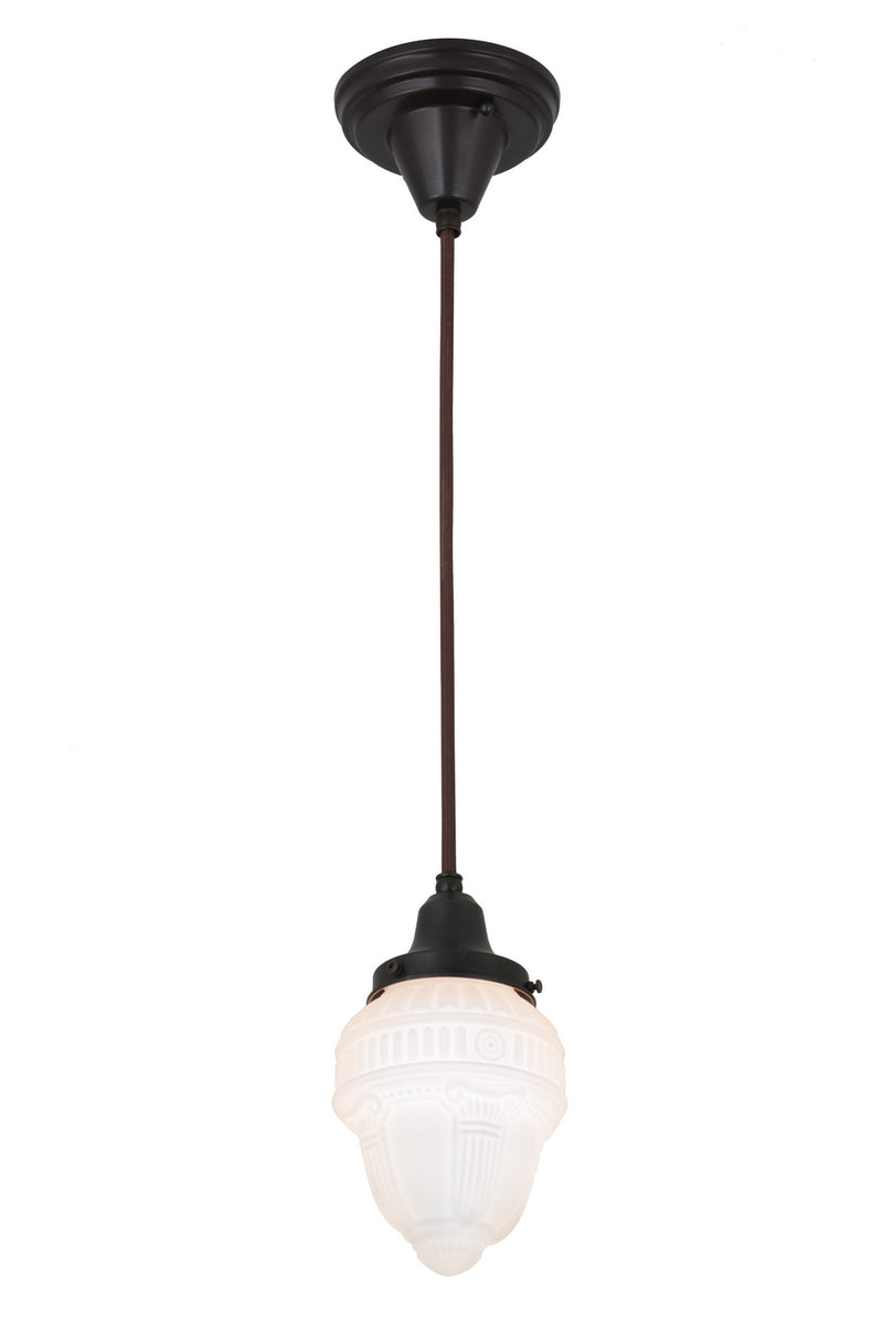 Meyda Tiffany 165489 One Light Pendant, Craftsman Brown