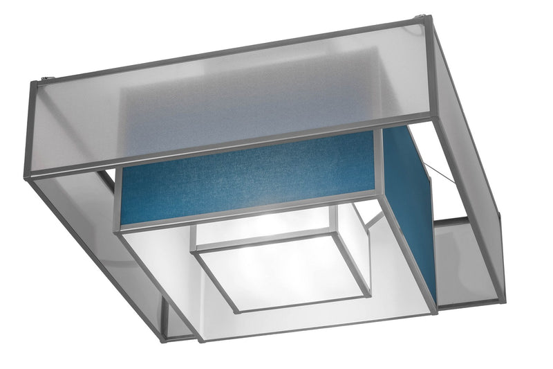 Meyda Tiffany 166552 Four Light Semi-Flushmount, Nickel