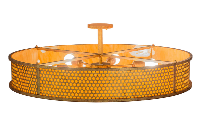 Meyda Tiffany 166889 Six Light Flushmount, Autumn Leaf