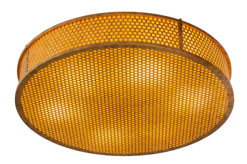 Meyda Tiffany 166889 Six Light Flushmount, Autumn Leaf