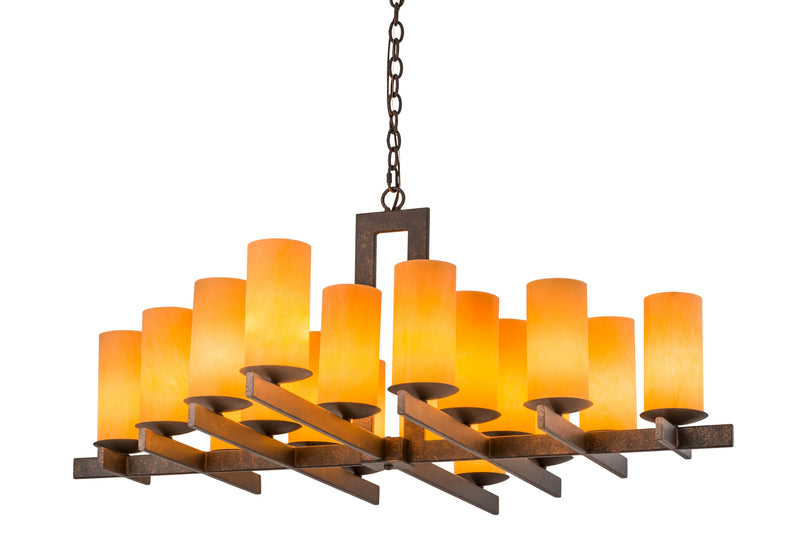 Meyda Tiffany 168407 18 Light Chandelier, Gilded Tobacco