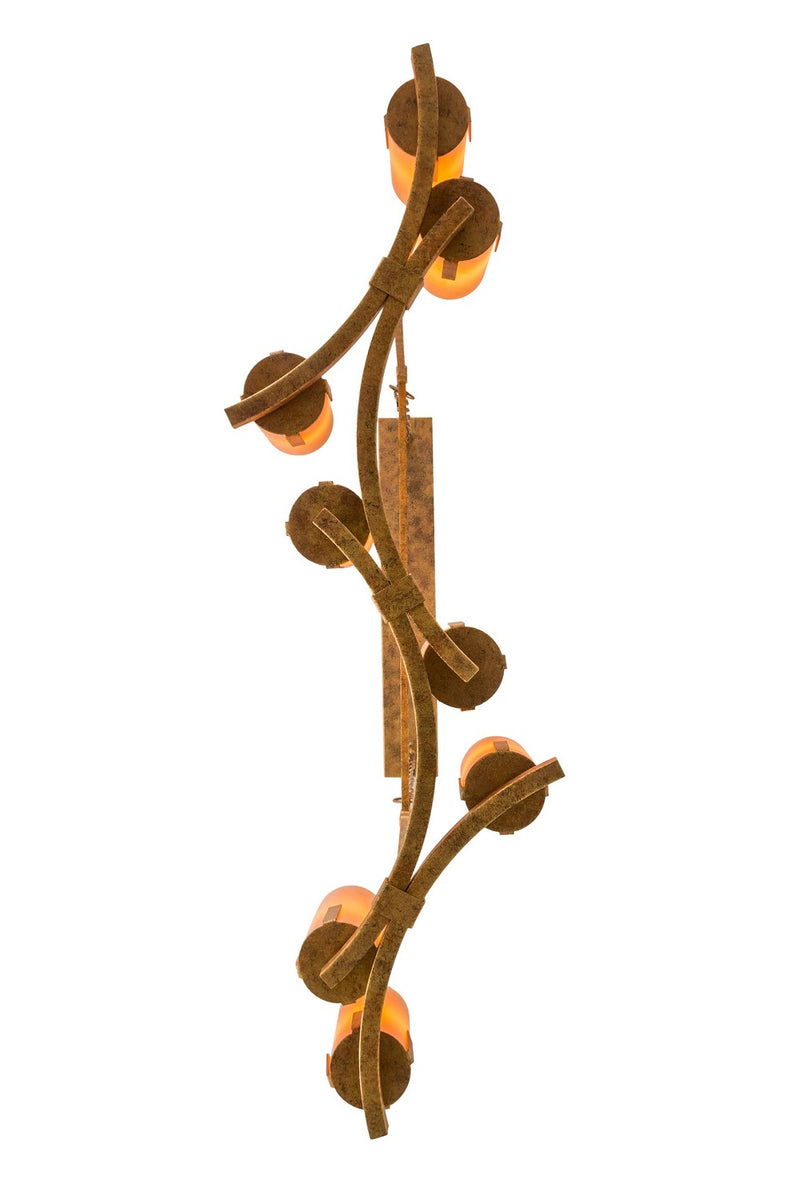 Meyda Tiffany 170139 Eight Light Oblong Pendant, Autumn Leaf