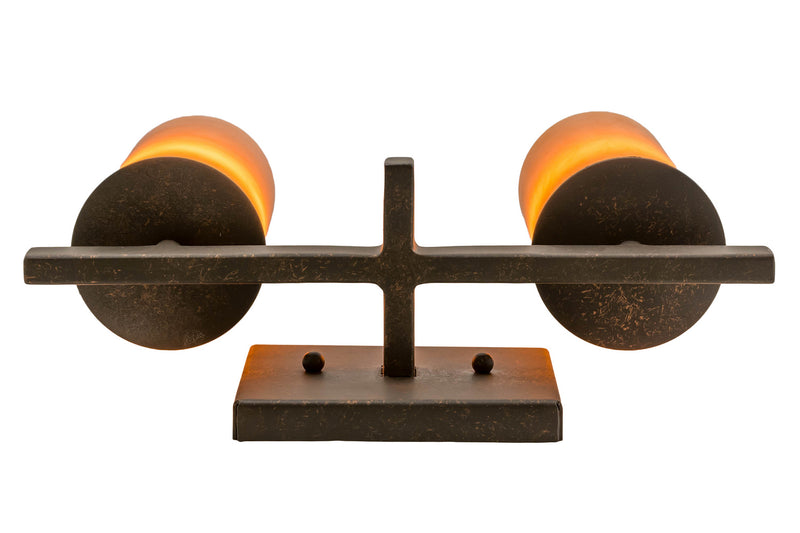Meyda Tiffany 170140 Two Light Wall Sconce, Gilded Tobacco