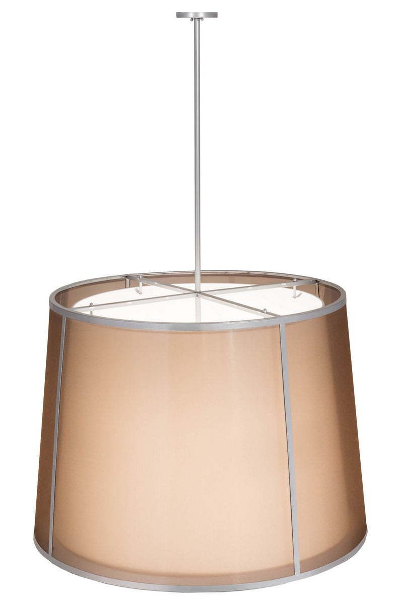 Meyda Tiffany 170421 Four Light Pendant, Wheel Silver
