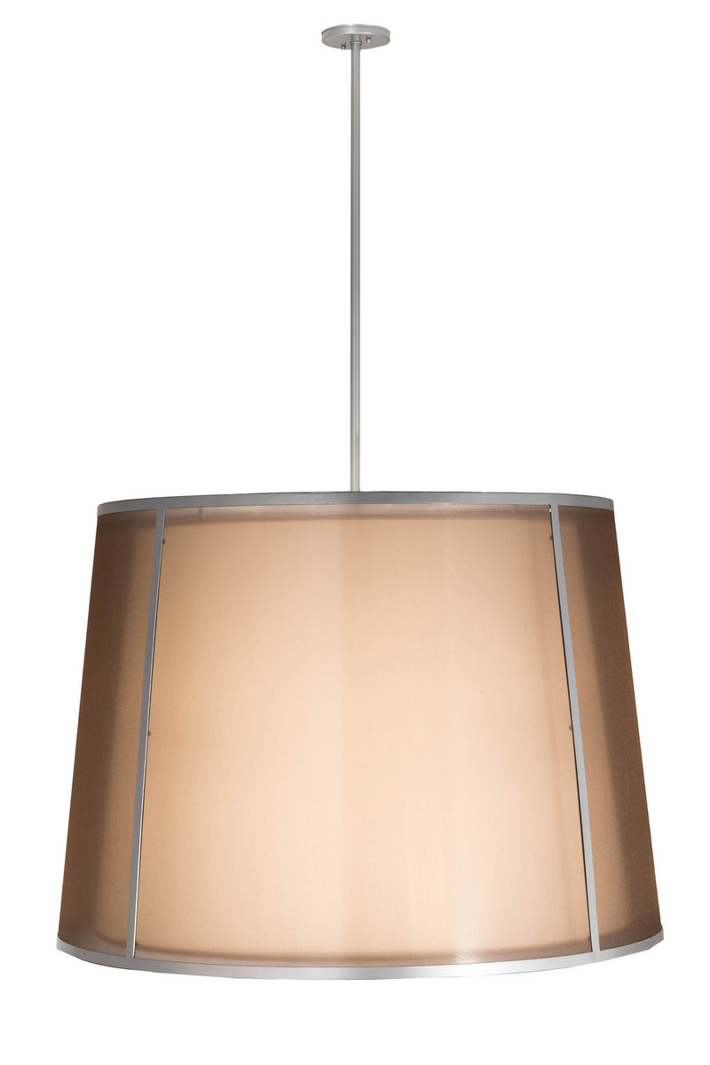 Meyda Tiffany 170421 Four Light Pendant, Wheel Silver