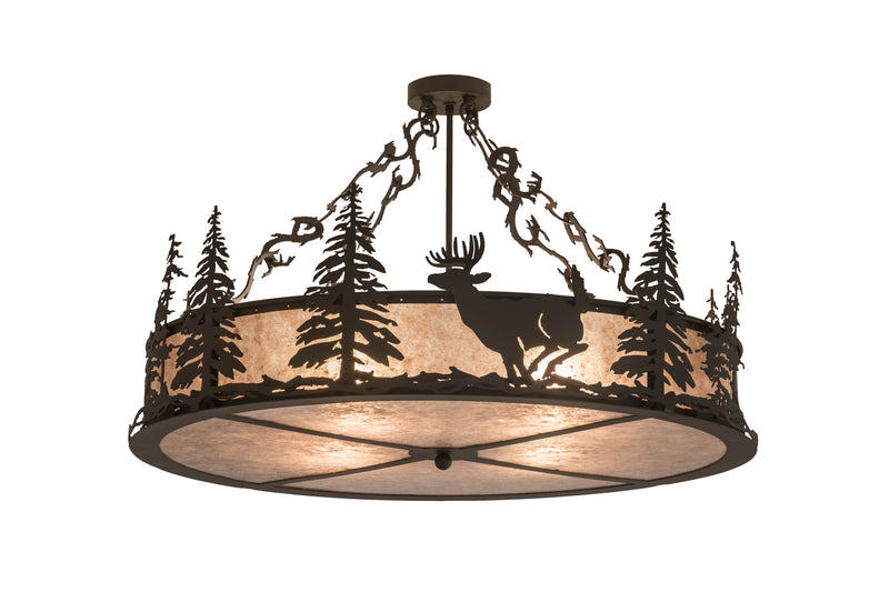 Meyda Tiffany 171359 Four Light Semi-Flushmount, Oil Rubbed Bronze