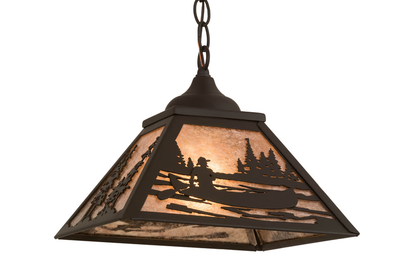Meyda Tiffany 171360 One Light Pendant, Oil Rubbed Bronze