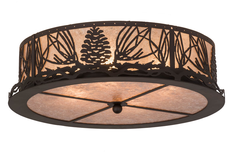 Meyda Tiffany 171361 Four Light Flushmount, Oil Rubbed Bronze