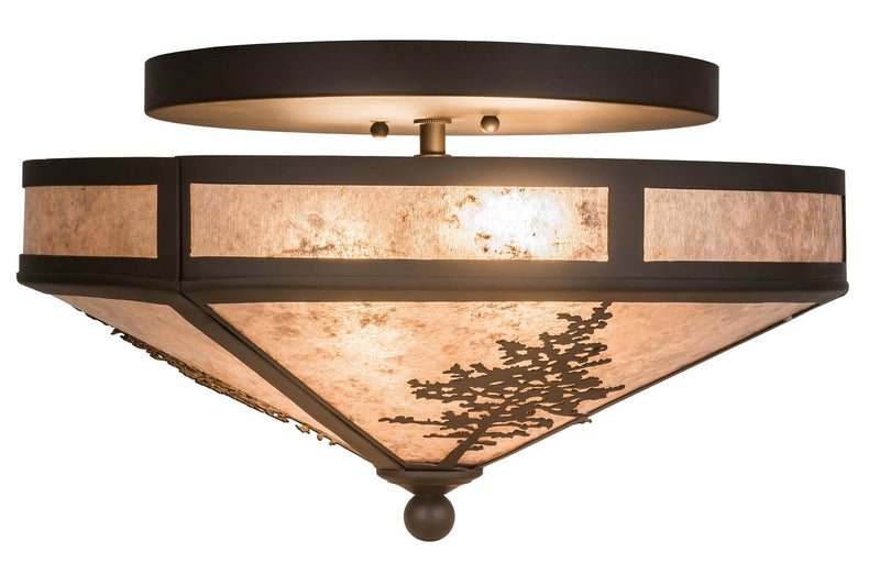 Meyda Tiffany 172117 Two Light Flushmount, Oil Rubbed Bronze