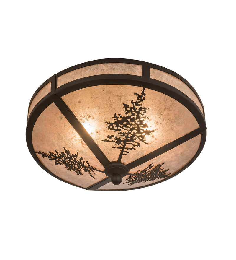 Meyda Tiffany 172117 Two Light Flushmount, Oil Rubbed Bronze
