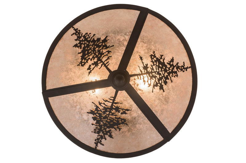 Meyda Tiffany 172117 Two Light Flushmount, Oil Rubbed Bronze