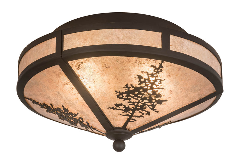 Meyda Tiffany 172117 Two Light Flushmount, Oil Rubbed Bronze