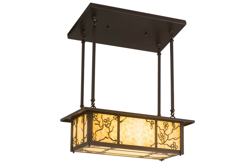 Meyda Tiffany 172594 Two Light Island Pendant, Mahogany Bronze