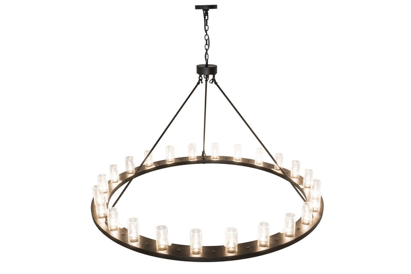 Meyda Tiffany 173625 24 Light Chandelier, Textured Black