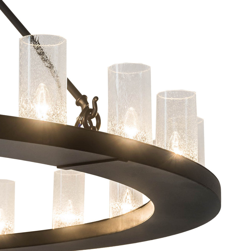 Meyda Tiffany 173625 24 Light Chandelier, Textured Black