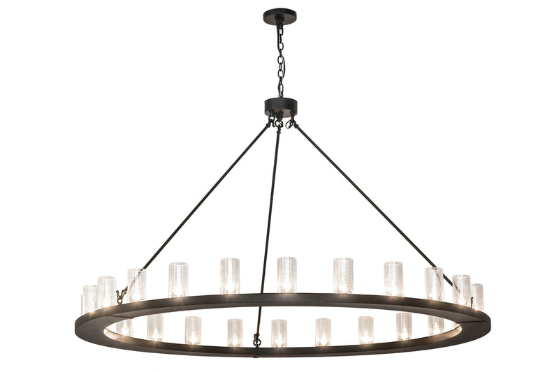 Meyda Tiffany 173625 24 Light Chandelier, Textured Black