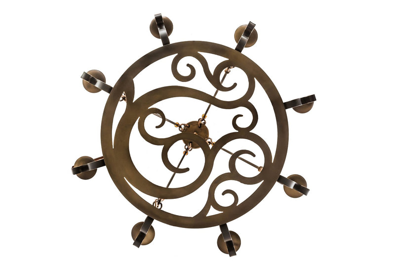 Meyda Tiffany 174068 Eight Light Chandelier, Antique Copper