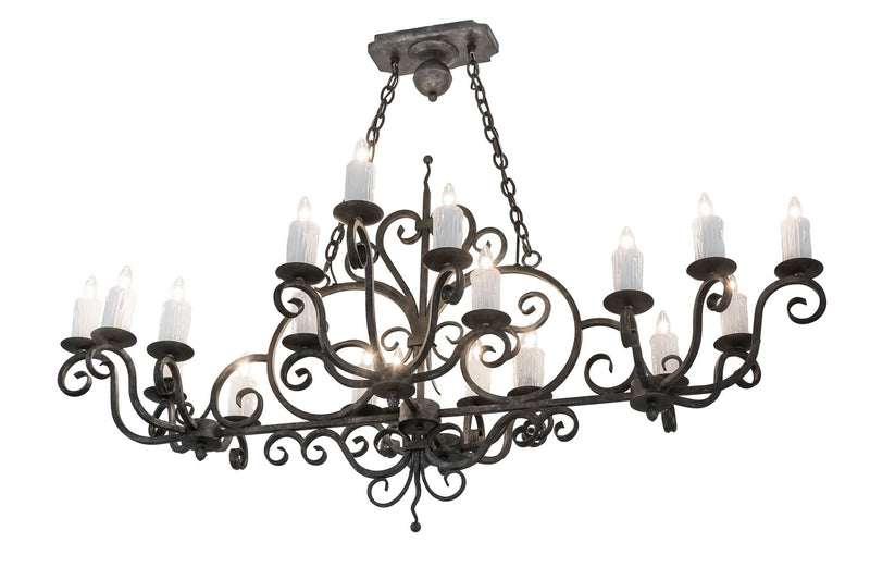 Meyda Tiffany 174336 20 Light Chandelier, Smoke