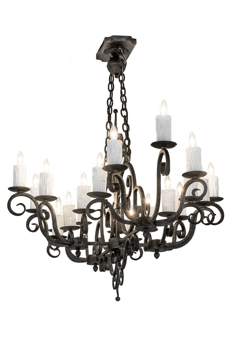 Meyda Tiffany 174336 20 Light Chandelier, Smoke