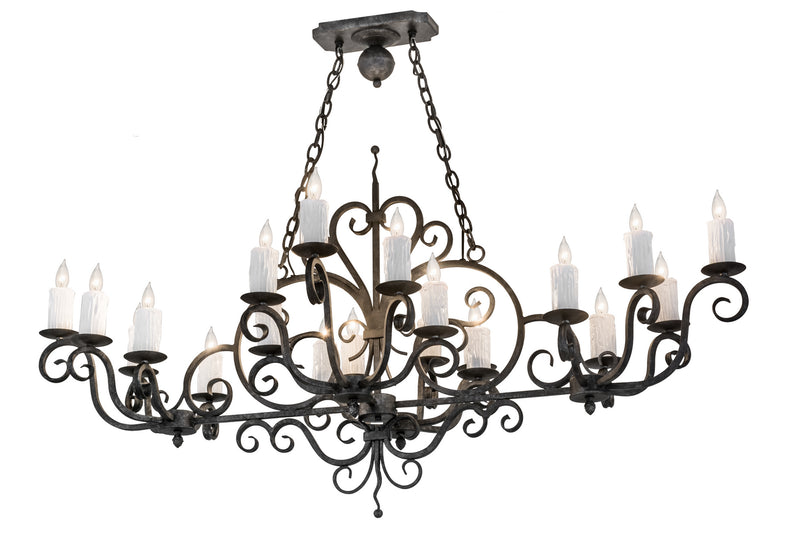 Meyda Tiffany 174336 20 Light Chandelier, Smoke