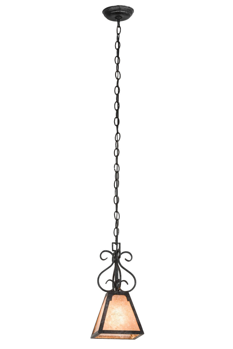 Meyda Tiffany 174345 One Light Mini Pendant, Smoke