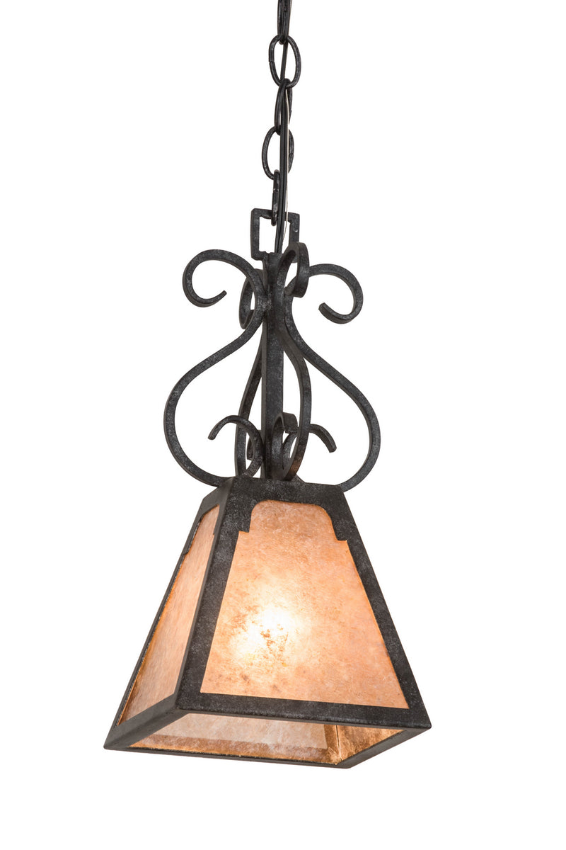 Meyda Tiffany 174345 One Light Mini Pendant, Smoke