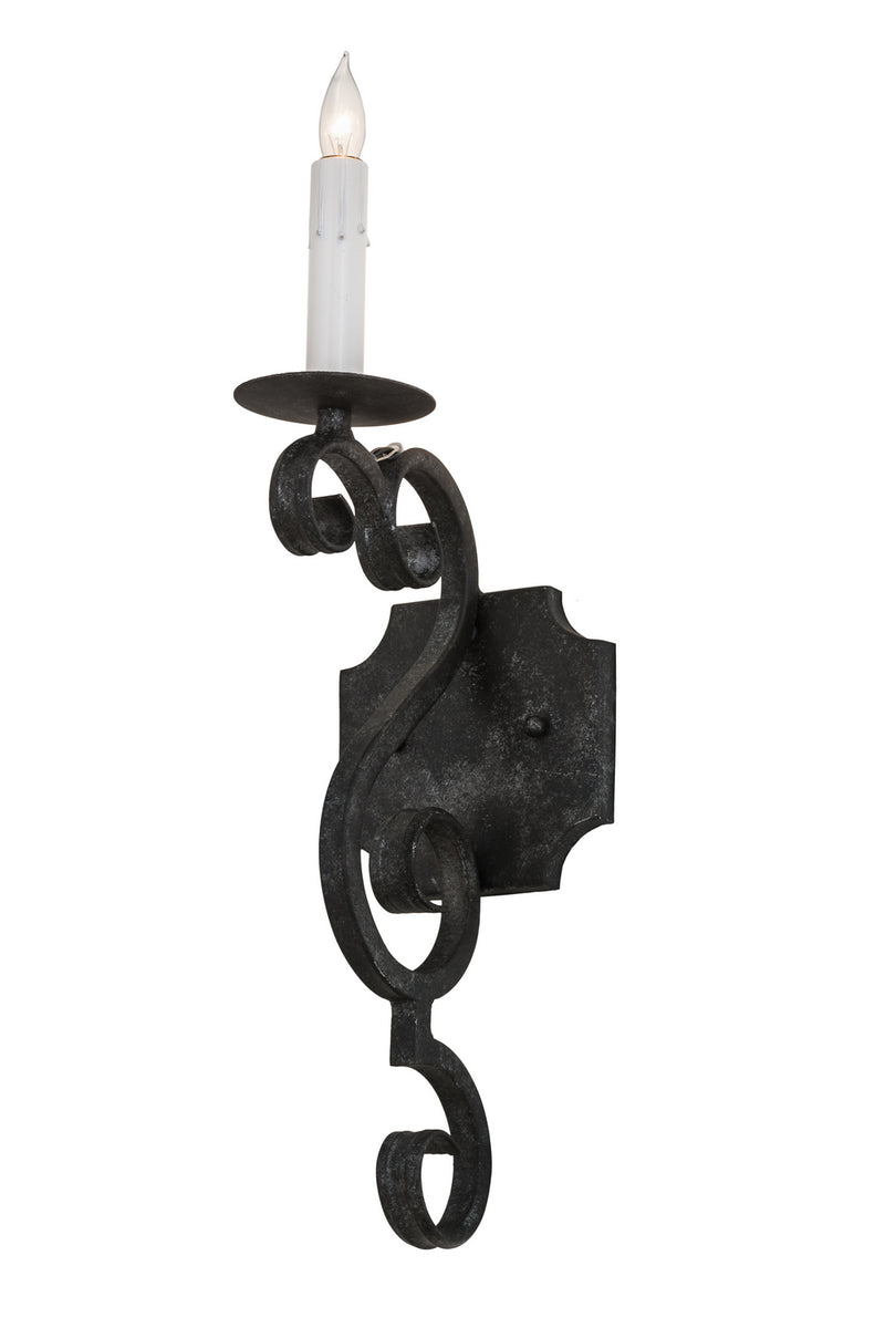 Meyda Tiffany 174351 One Light Wall Sconce, Smoke