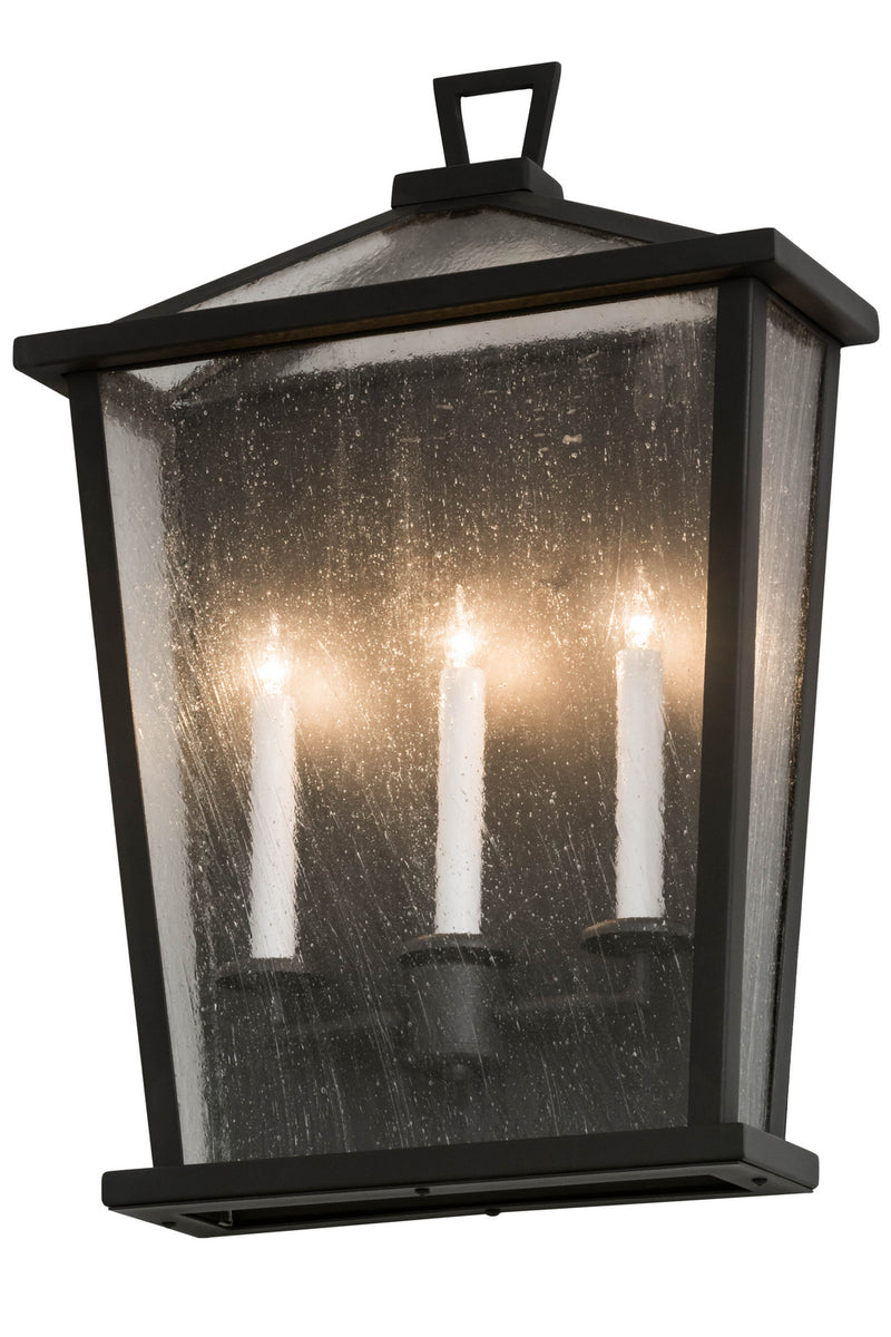 Meyda Tiffany 174586 Three Light Wall Sconce, Wrought Iron
