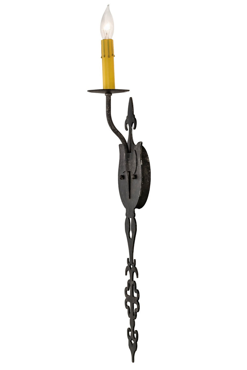 Meyda Tiffany 174847 One Light Wall Sconce, Smoke