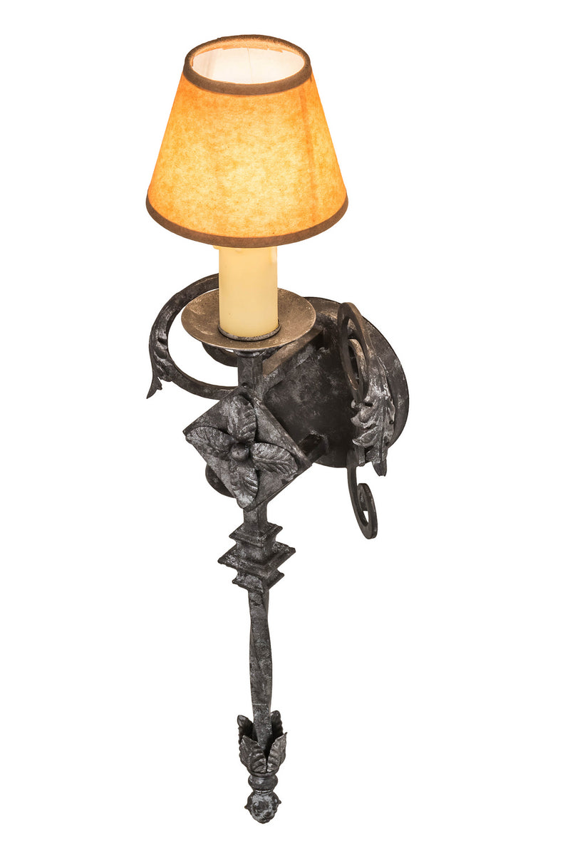 Meyda Tiffany 174850 One Light Wall Sconce, Smoke