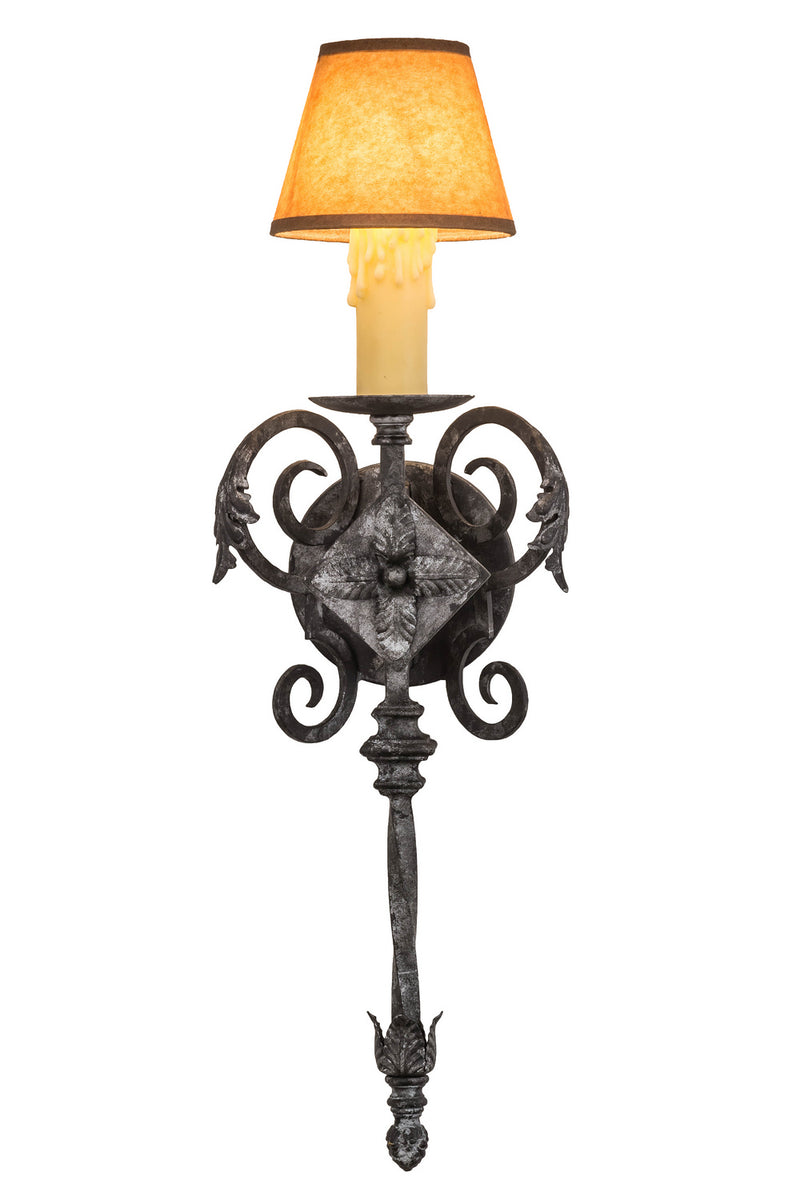 Meyda Tiffany 174850 One Light Wall Sconce, Smoke