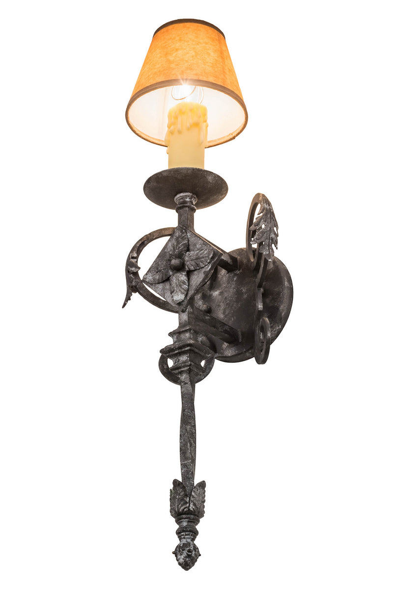 Meyda Tiffany 174850 One Light Wall Sconce, Smoke