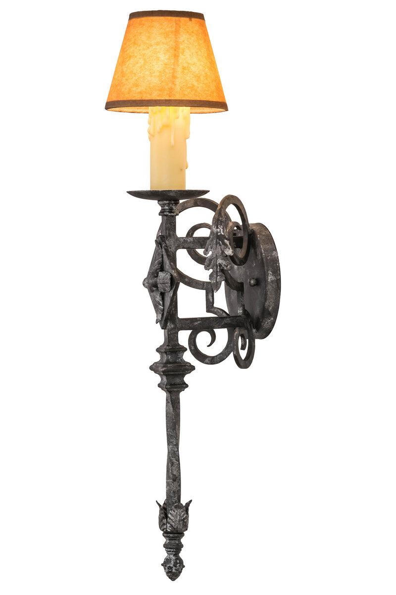 Meyda Tiffany 174850 One Light Wall Sconce, Smoke