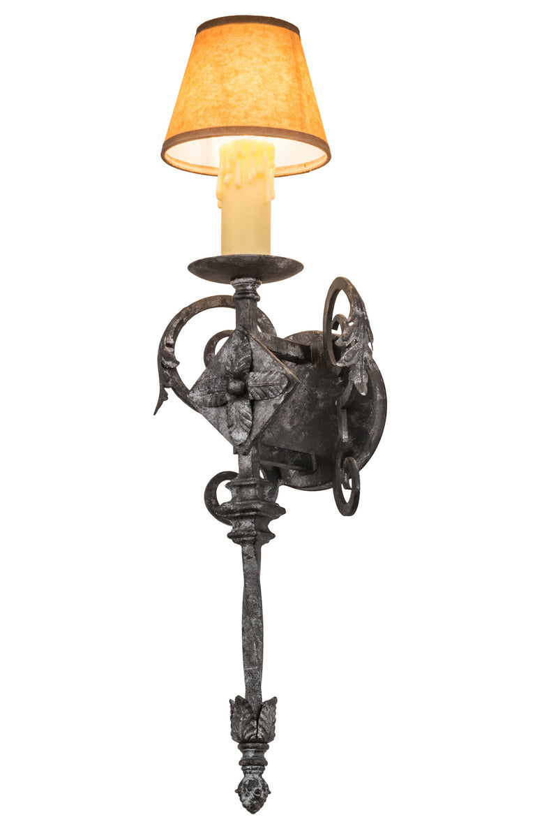 Meyda Tiffany 174850 One Light Wall Sconce, Smoke
