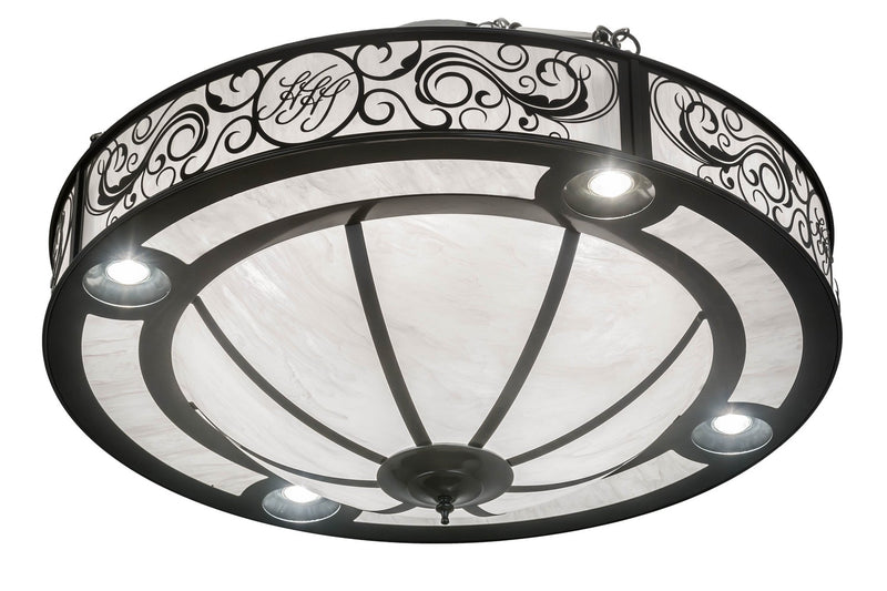 Meyda Tiffany 175031 13 Light Inverted Pendant, Charcoal Grey