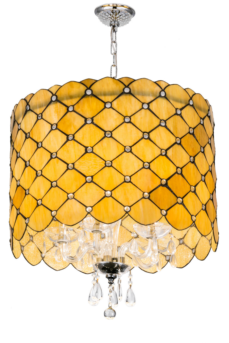 Meyda Tiffany 175299 Five Light Chandelier, Chrome