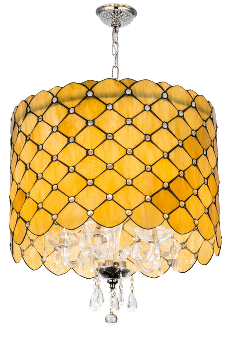 Meyda Tiffany 175299 Five Light Chandelier, Chrome