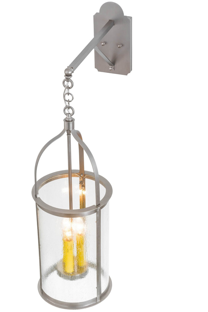 Meyda Tiffany 175567 Three Light Wall Sconce, Nickel