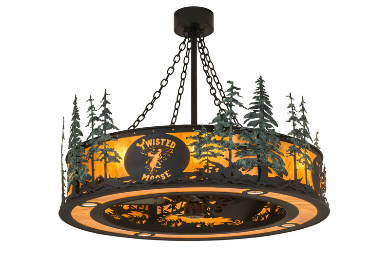 Meyda Tiffany 175694 12 Light Chandel-Air, Black Metal