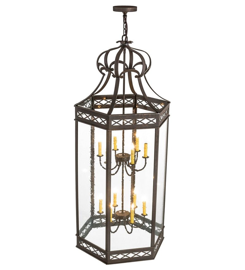 Meyda Tiffany 175707 12 Light Pendant, Gilded Tobacco