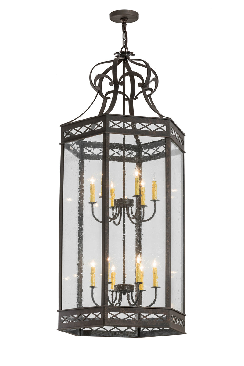 Meyda Tiffany 175707 12 Light Pendant, Gilded Tobacco